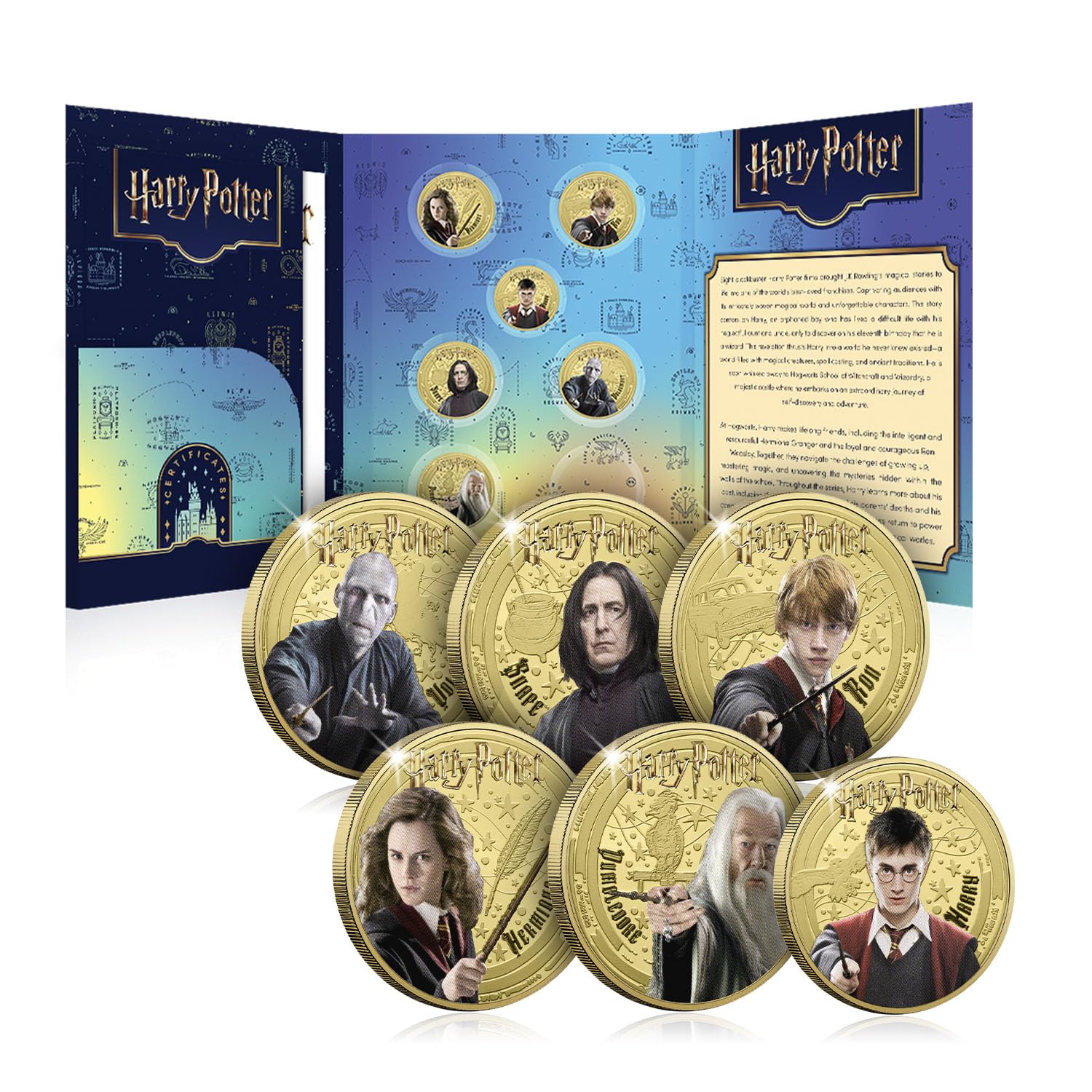 The Magic of Hogwarts Harry Potter Complete Gold Coin Collection 6