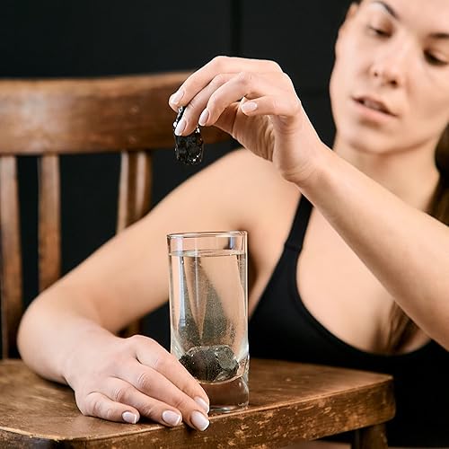 Miniatura 7 de Karelian Heritage Rocas de shungita Elite para purificación y filtrado de agua, 0,22 libras (0,0044-0,011 libras por piedra)  Piedras de shungita