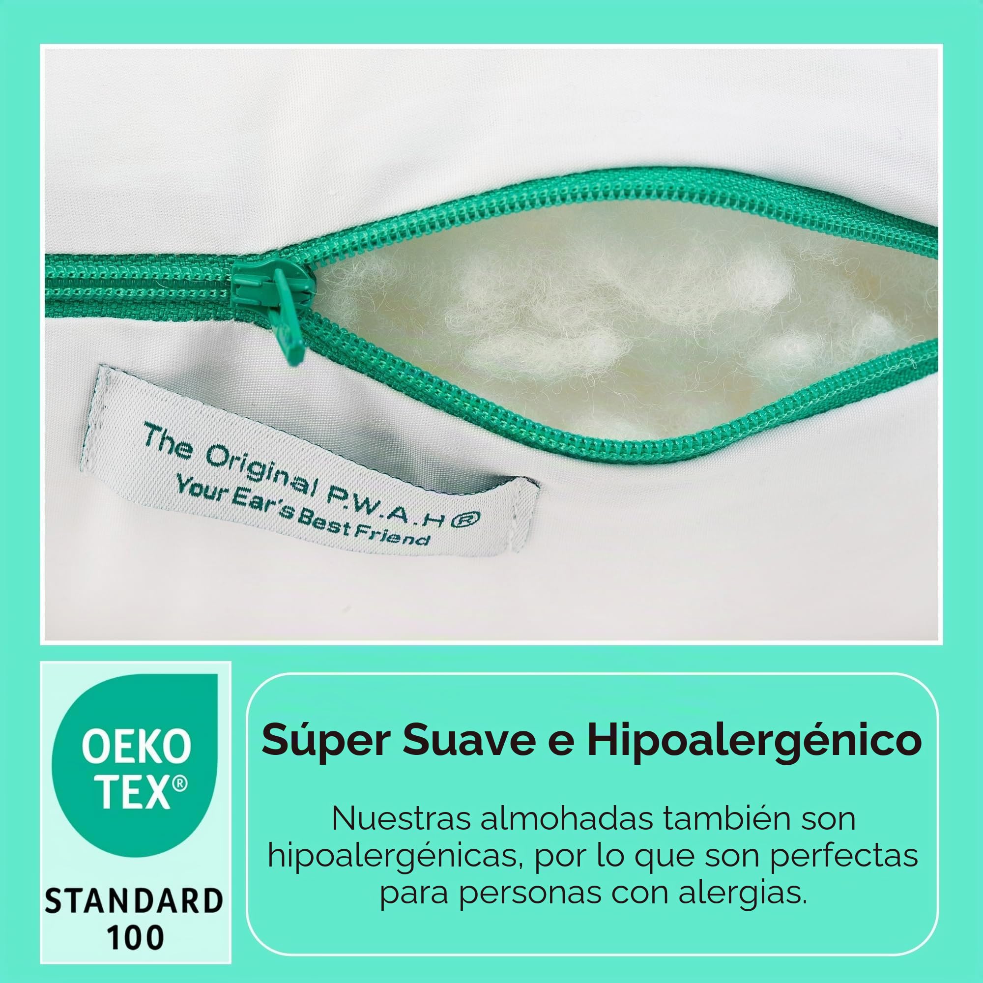 Almohada con Agujero para el Oído, Dolor de CNH, hecho en RU | Vuelve a dormir sobre el lado dolorido sin aplastar el cartílago. Alivia CNH, piercings, tinnitus y presión de auriculares.