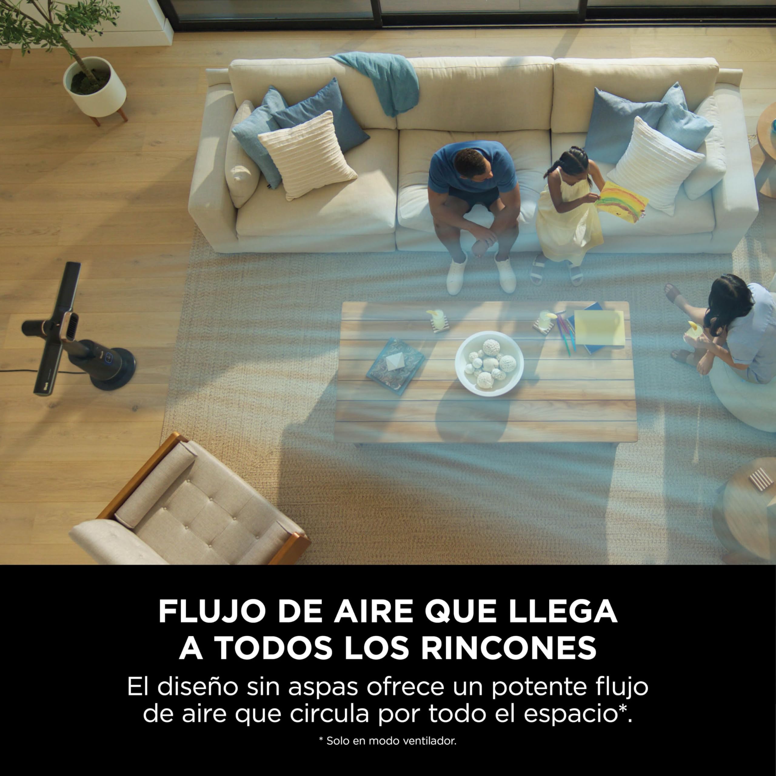 Shark TurboBlade, Ventilador + Calentador 2 en 1, Negro, TH200EU | Ventilador Doble y Calentador, Mando a Distancia