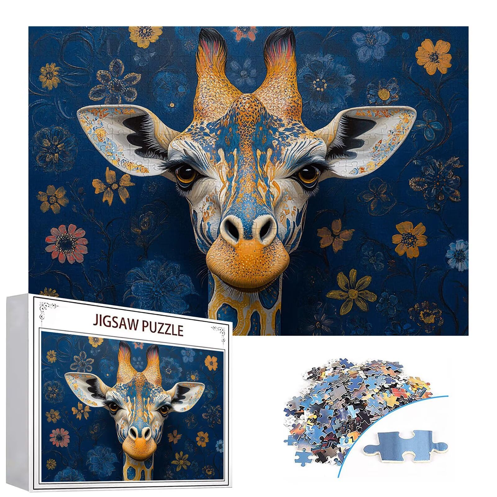 Puzzle 4000 elementów puzzle dla dorosłych żyrafa 141 x 87 cm unikalne rzemiosło klasyczne 3D drewniana układanka do rodzinnych gier aktywnych, układanka zrób to sam do dekoracji ścian domu, prezenty