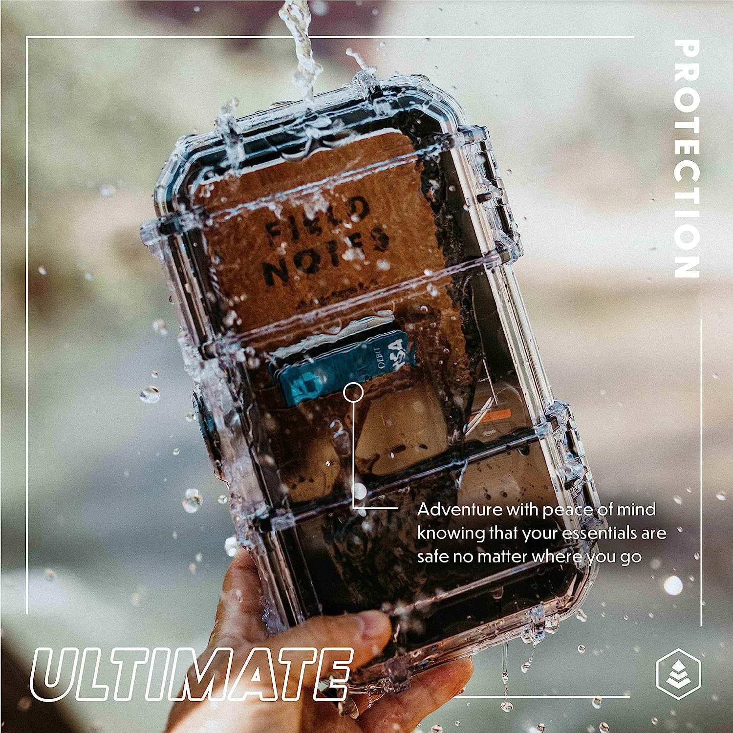 Evergreen 56 - Funda Protectora Impermeable para Caja Impermeable, Seguro para Viajes, especificaciones Mil, Fabricado en Estados Unidos, para organizar cámaras, teléfonos, Camping, Pesca, Senderismo