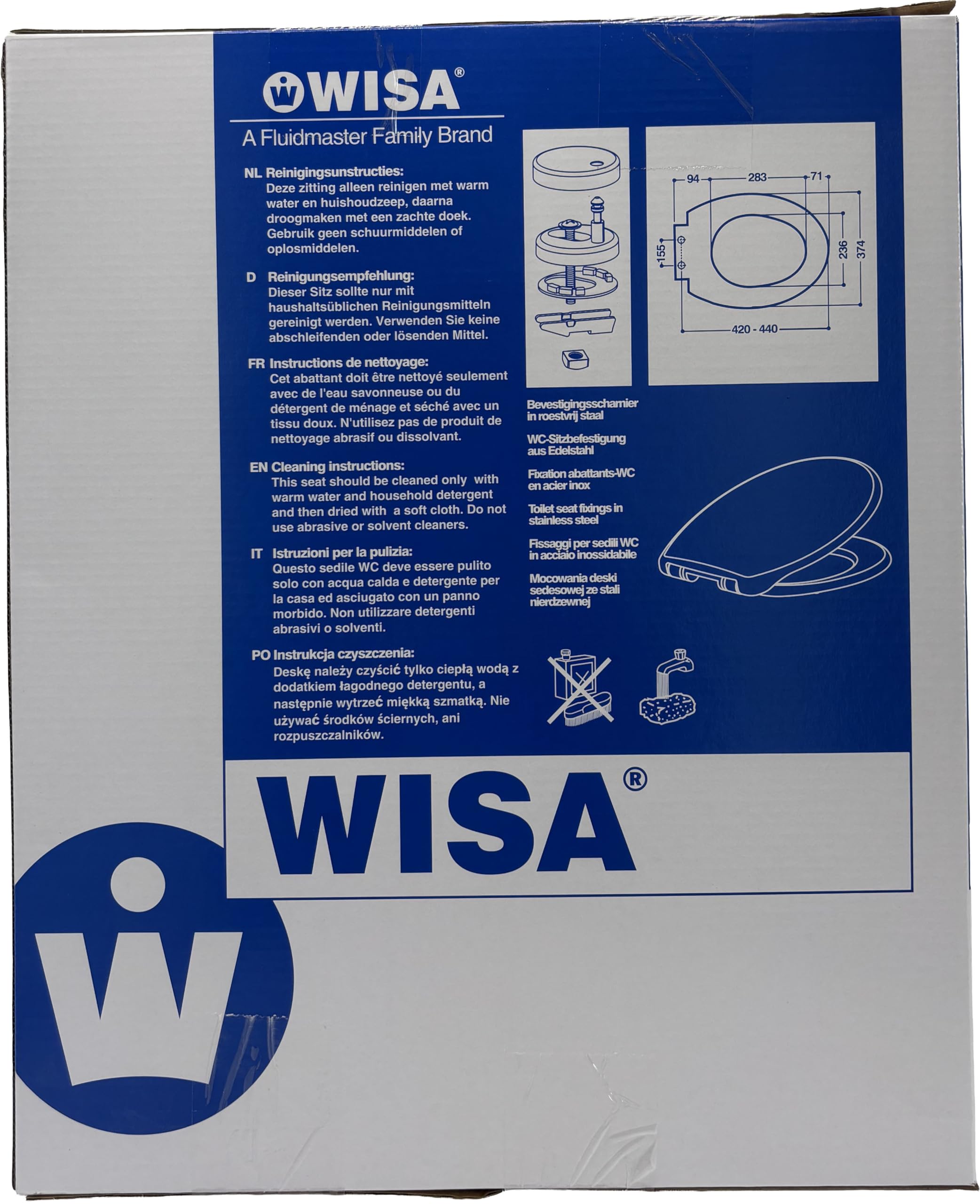 Wisa Star lunette de WC Blanc