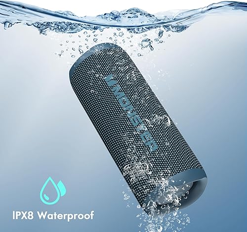Miniatura 5 de Monster Altavoz Bluetooth, altavoces Bluetooth portátiles inalámbricos para exteriores, estéreo inalámbrico de 60 W, IPX8 impermeable,