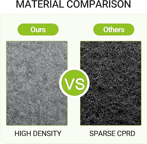 Miniatura 8 de AKTOP Tablón de anuncios de corcho de 12 x 12 pulgadas, azulejos de corcho de fieltro de 12 pulgada de grosor, paquete de 12 tablones cuadrados