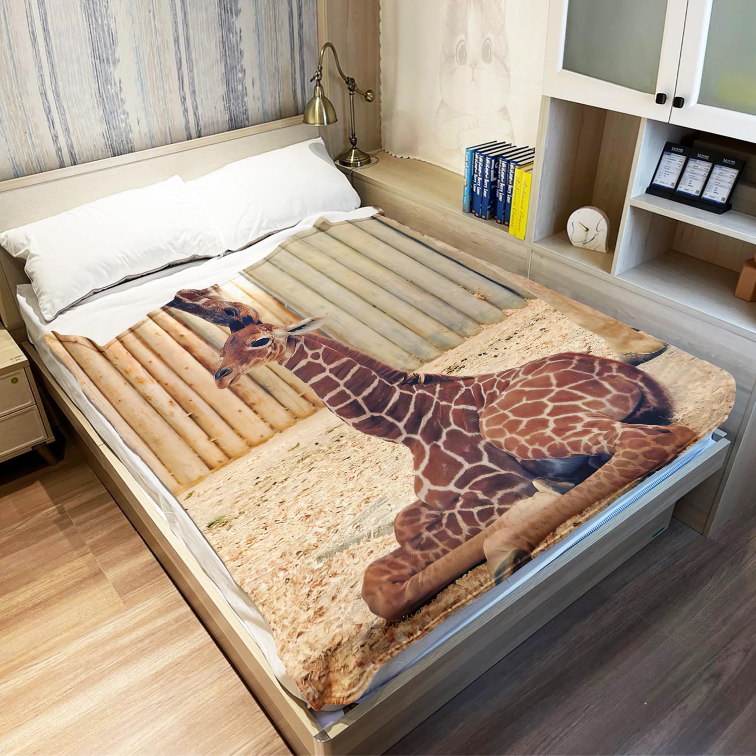 YISUMEI - 150 x 200 cm Decke - Giraffe Fleecedecke,Kaschmir-Gefühl Kuscheldecke Geeignet für Bett oder Sofa