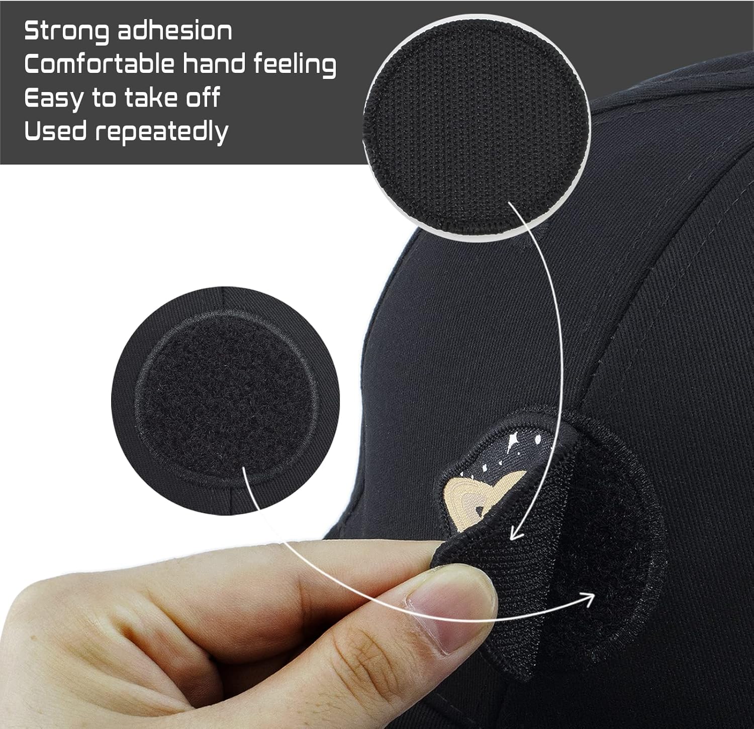 Planets Snapback Hat - 6 Pcs Solar System Patches Included, Adjustable Unisex Baseb... - Image 5