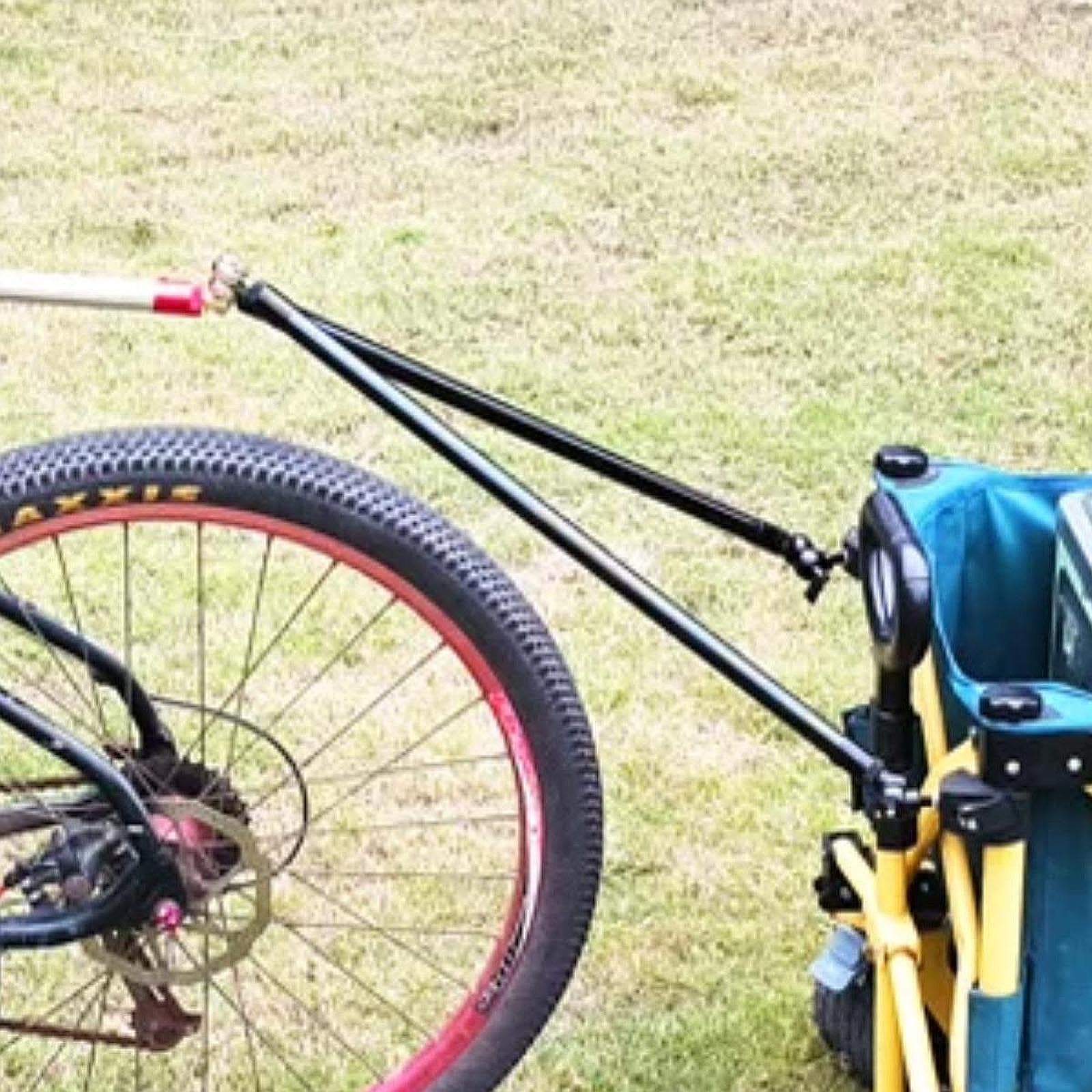 Fahrradanhänger Kupplung Fahrradanhänger Anschluss Anhängerkupplung Aluminium Stabil Einfache Handhabung für Freizeitausflüge Camping E-Moped