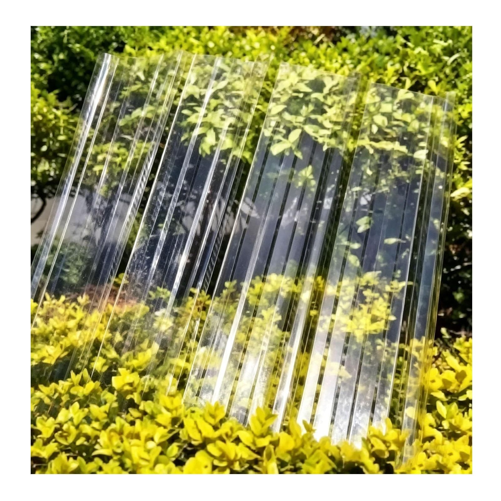 Polycarbonat Gewächshausplatten Hohe Transparenz Gewellte Dachpaneele