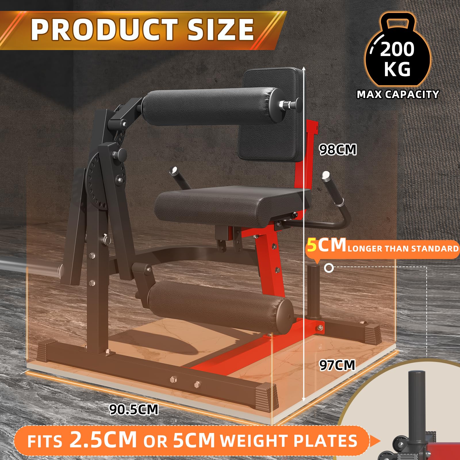 YODOLLA Beinstrecker und Curl-Gerät, Beinbeuger mit Beincurler, Robustes verstellbares Beinrotationsgerät, lastbares Home-Gym-Equipment für Oberschenkel