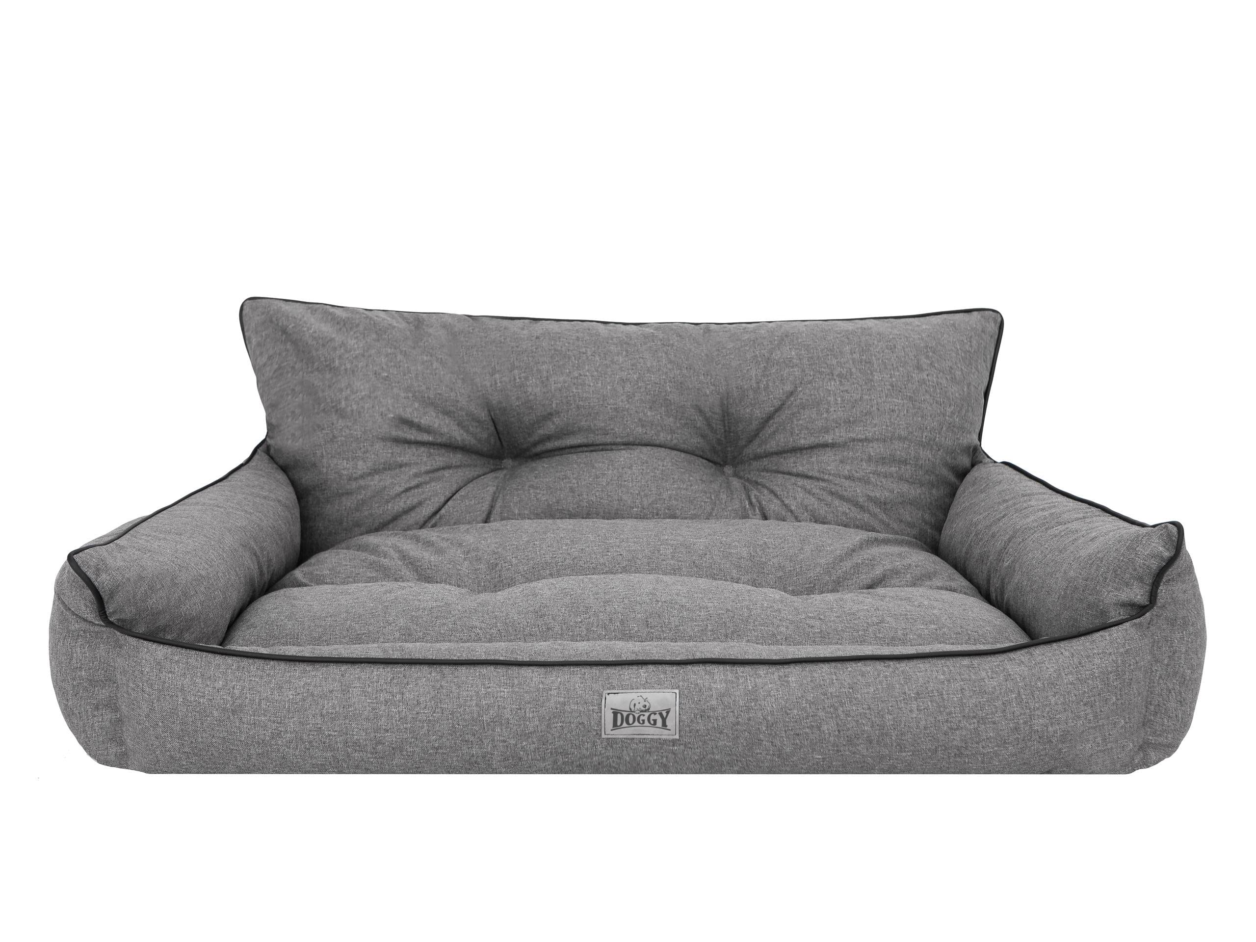 Cama para Perros, Cama para Mascotas, Cama Acolchada para Perros, cojín para Perros, colchón para Mascotas, sofá para Perros, colchón de Grafito, Piedras ecológicas, XXXL – 132 x 106 cm