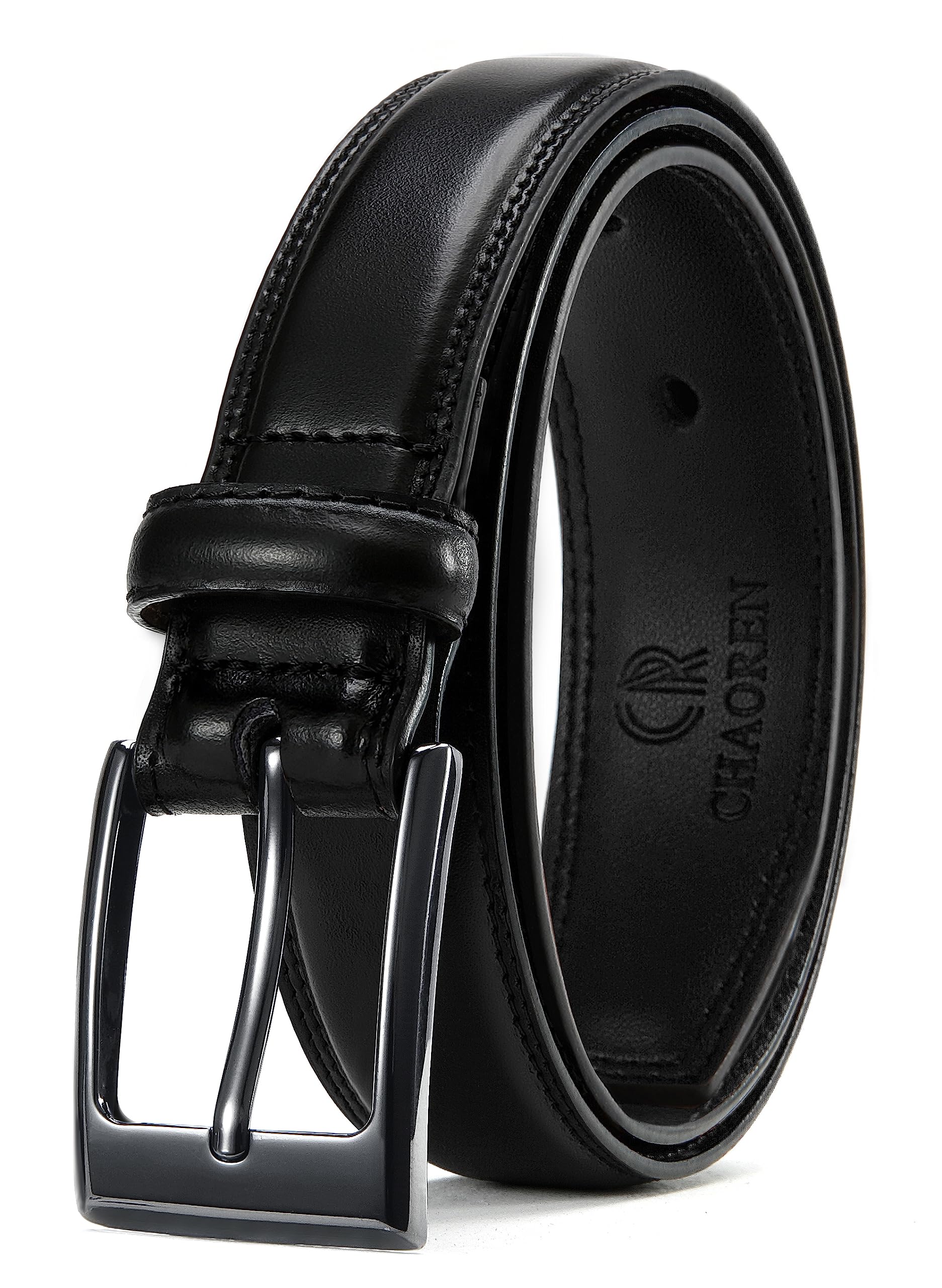 CHAOREN Mens Belts Leather Gift for Men - Ideal Match for Mens Dress Shoes