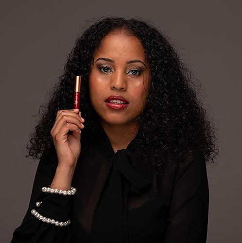 Miniatura 6 de EPILYNX by Dr. Liia Delineador de ojos hipoalergénico, delineador líquido con purpurina I Sin gluten y vegano para pieles sensibles (10 rojo)