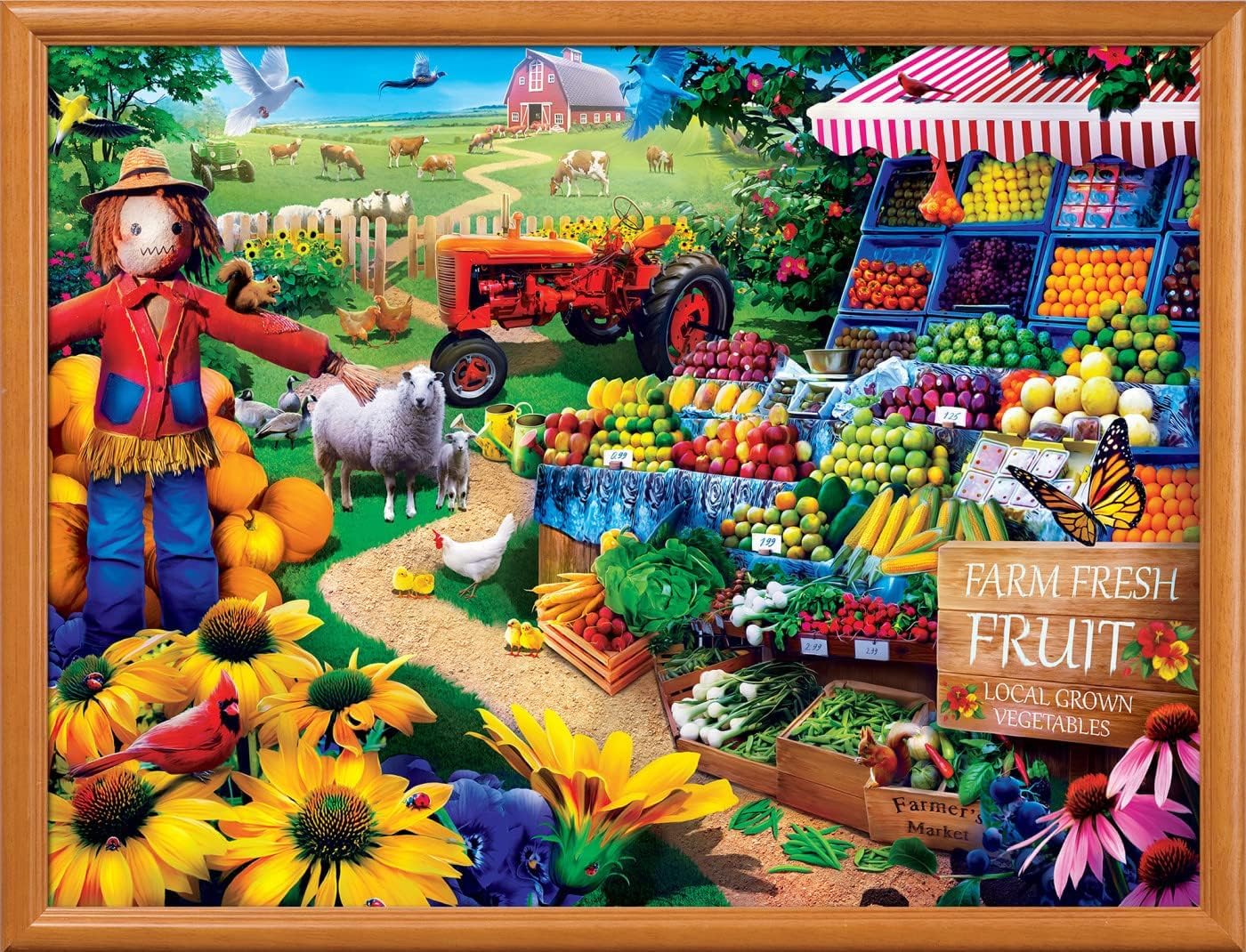 Masterpieces 750 Piece Jigsaw Puzzle for Adults and Family - Fresh Farm Fruit - 18"x24"