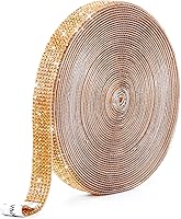 Vista 10 de GREAT&LUCKY Cinta autoadhesiva de diamantes de imitación de 9 yardas, rollo de cinta de diamantes de imitación para manualidades, teléfono y Champán