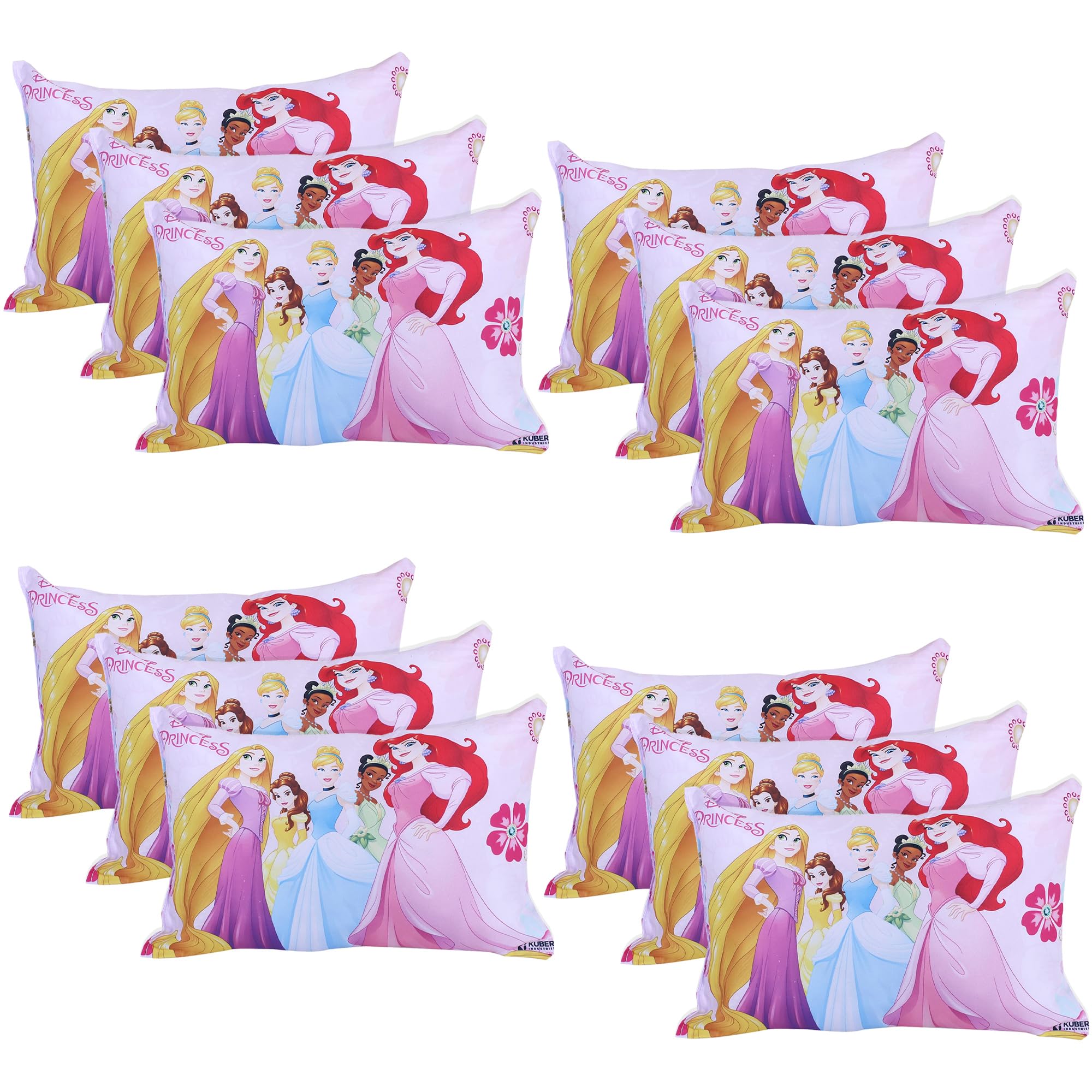 Kuber Industries (Pack of 12) Baby Pillow | Disney Princess Pillow | Soft Pillows for Sleeping | Back & Front Printed | Cozy & Fluffy Pillow | 12x18 Inch | Pink (B0DB1LXL4X) Amazon Price History, Amazon Price Tracker