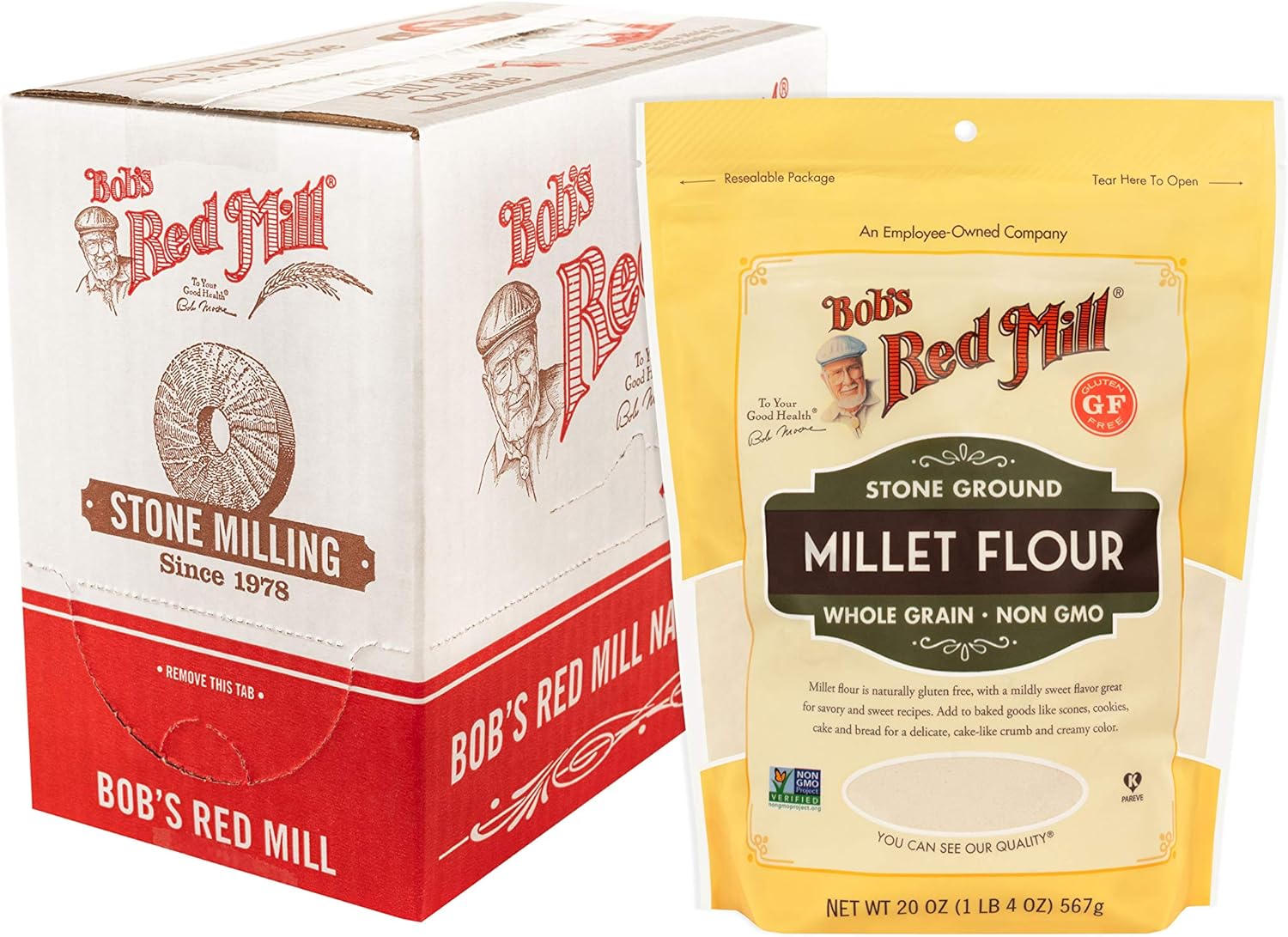 Bob's Red Mill Millet Flour, 22 Oz (Pack Of 4) Amazon.ca Grocery