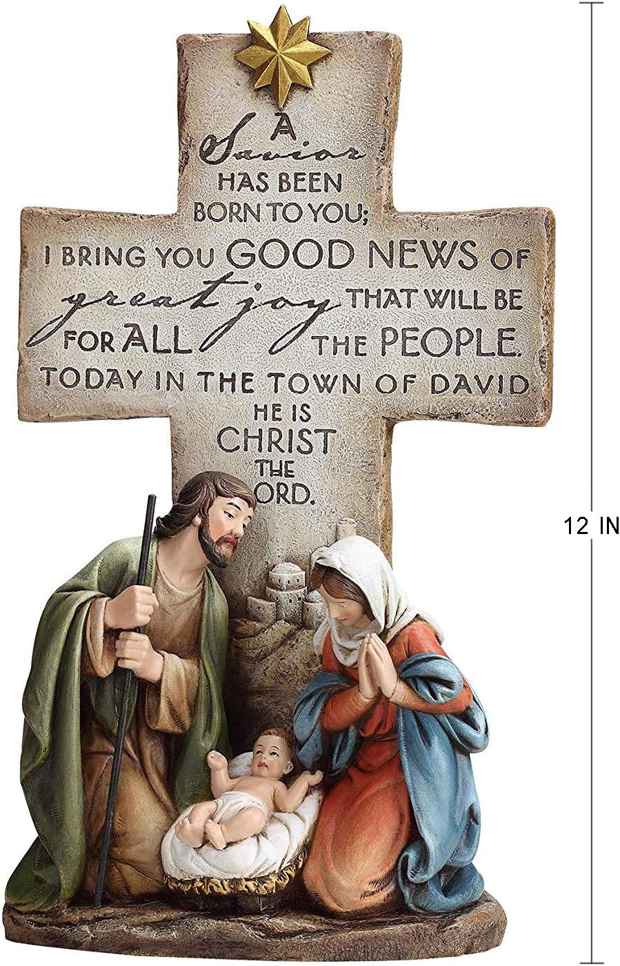 CB Gift A Savior Is Born Holy Family Figurine, 12"