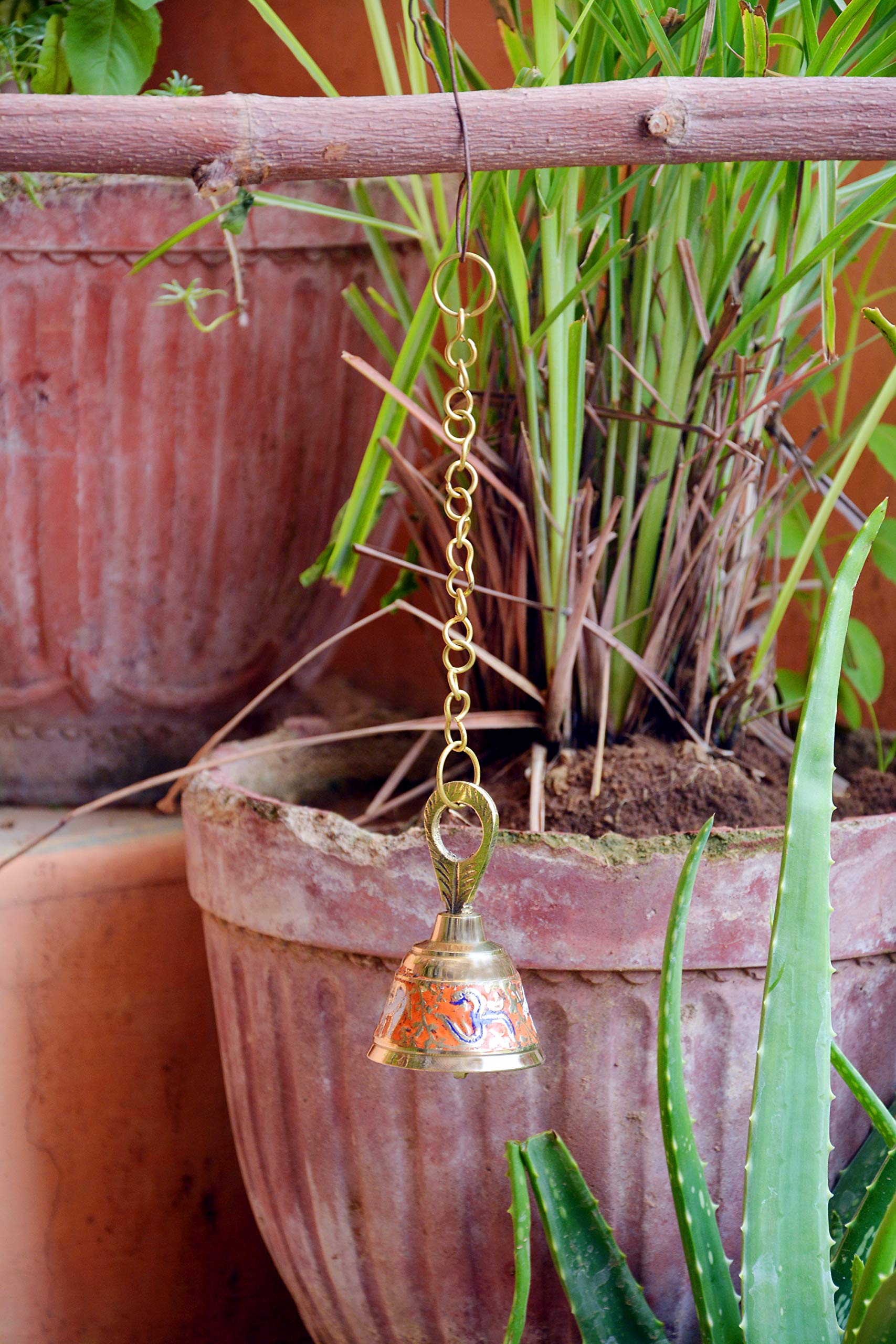 Bharat Haat Bell Brass Collectible Handicraft Hanging Art â„¢BH06723