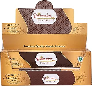 Dwaraka - Incense Sticks - Sandalwood, 100 Sticks, All Natural, Chemical Free