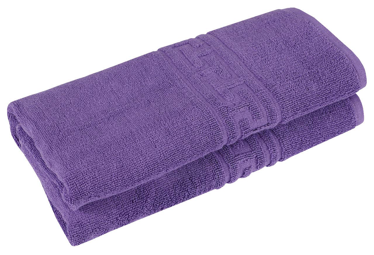 Every Thread Counts Purple - 2 Bath Sheet Set Luxury & Soft - 600 Gsm Ring Spun Cotton Highly Absorbent Towels For Bathroom - Hotel Quality (, 2 Bath Sheet Set)