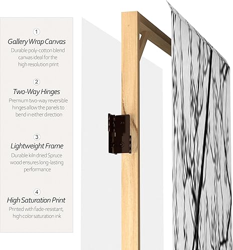 Miniatura 4 de Oriental Furniture - Divisor de habitación de doble cara de 6 pies de alto, torre Eiffel y arco de triunfo