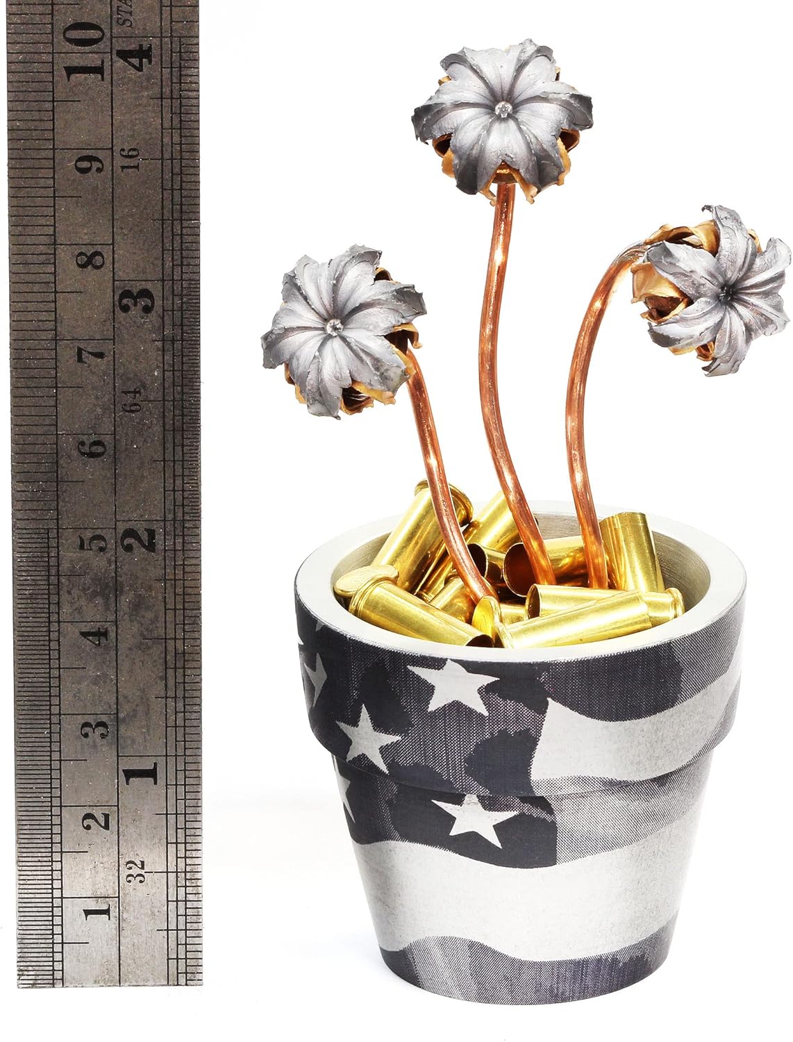 Stars and Stripes Billet Bullet Bouquet with 3 Standard Blooms