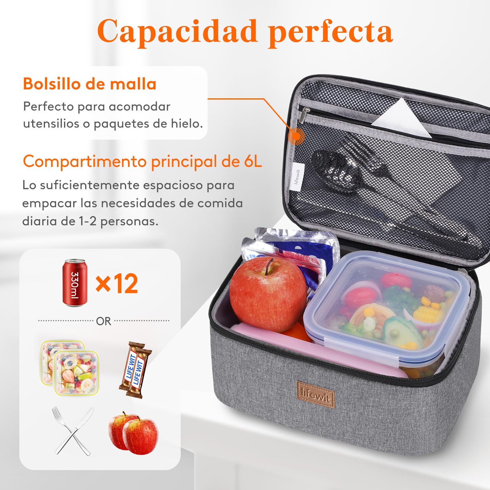 Bolsa Térmica Porta Alimentos 7L - Nevera Portátil - Lunch Box