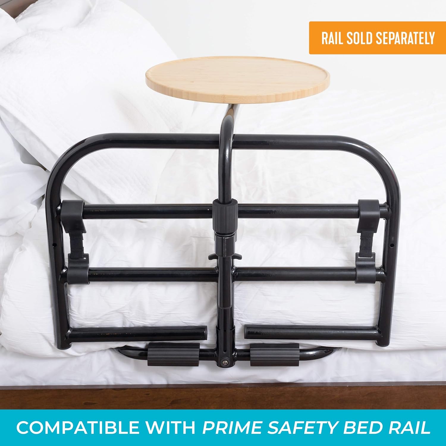 Standers, Stander Swivel Tray Accessory for Prime Safety Bed Rail or Prime Bed Handle,Brown : Health & Household