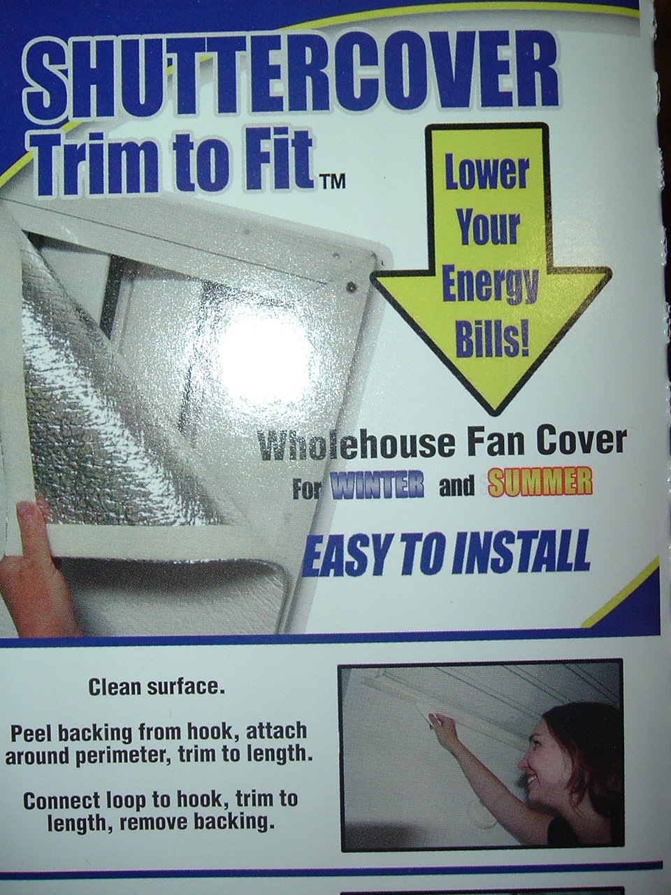 Shuttercover Trim To Fit Whole House Attic Fan Cover Amazon.in Home