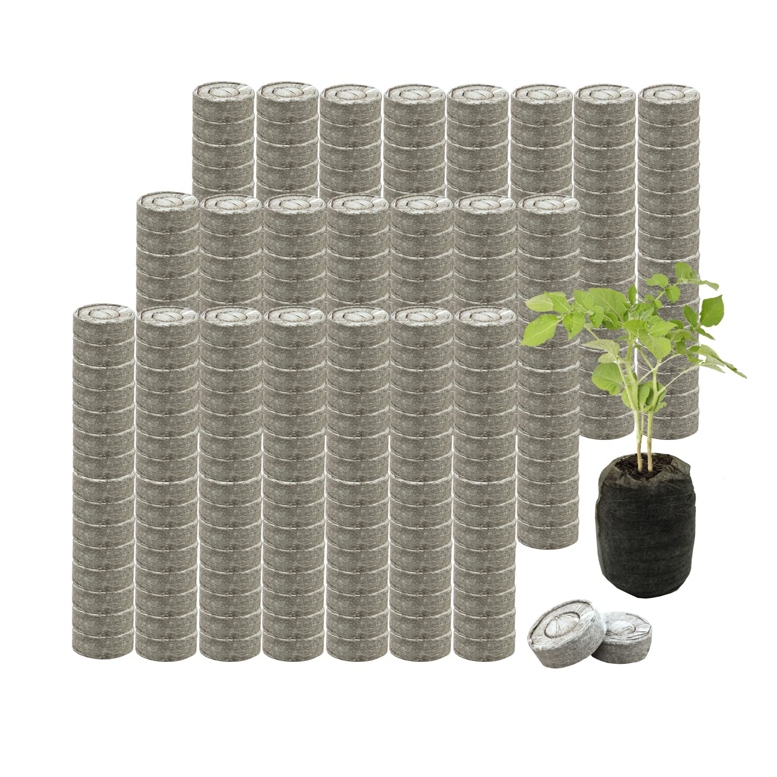 150 Pcs 30mm Peat Pellets Seed Starter Soil,Compressed Seed Starting Soil for Seed Starting of Plants, Fruits, Vegetables, Flowers, Easy Planting and Transplanting for Efficiency (150)