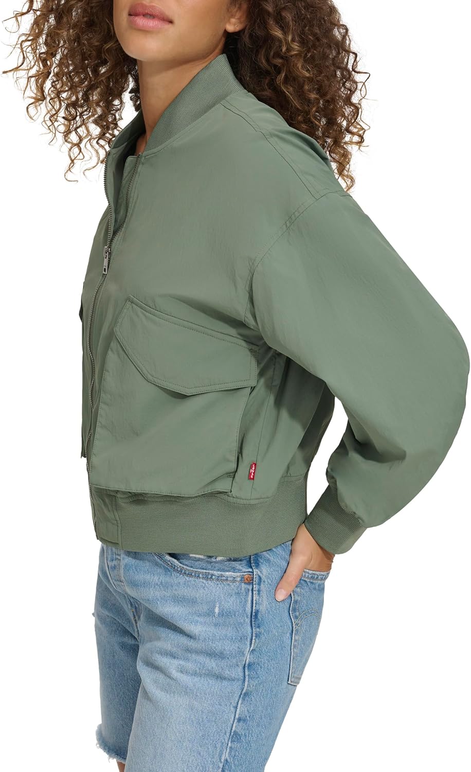 Levi's womens Lightweight Shorty Bomber Jacket - Image 2