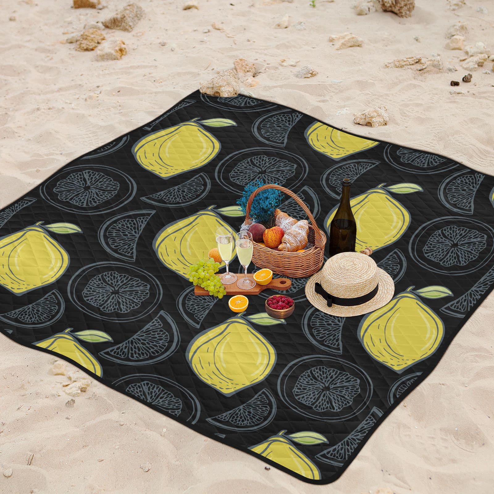 Coperta Da Picnic Impermeabile 200x140 Cm - Telo Spiaggia Pieghevole, Leggero, Con Borsa, Ideale Per Camping, Escursioni, Parco