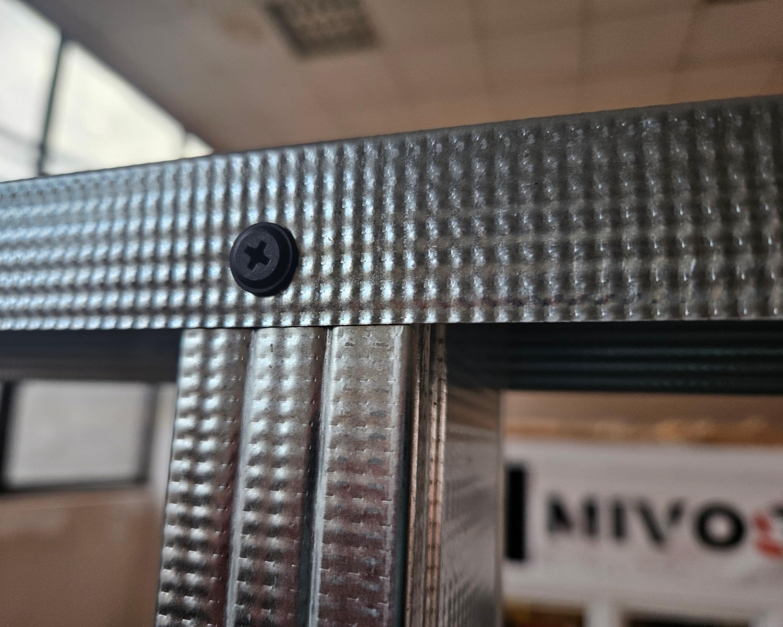 MIVOS Viti autofilettanti fosfatate nere - 25x3,5 mm - 200 pezzi - Viti di montaggio - per cartongesso, profili in acciaio - per cartongesso fibrato