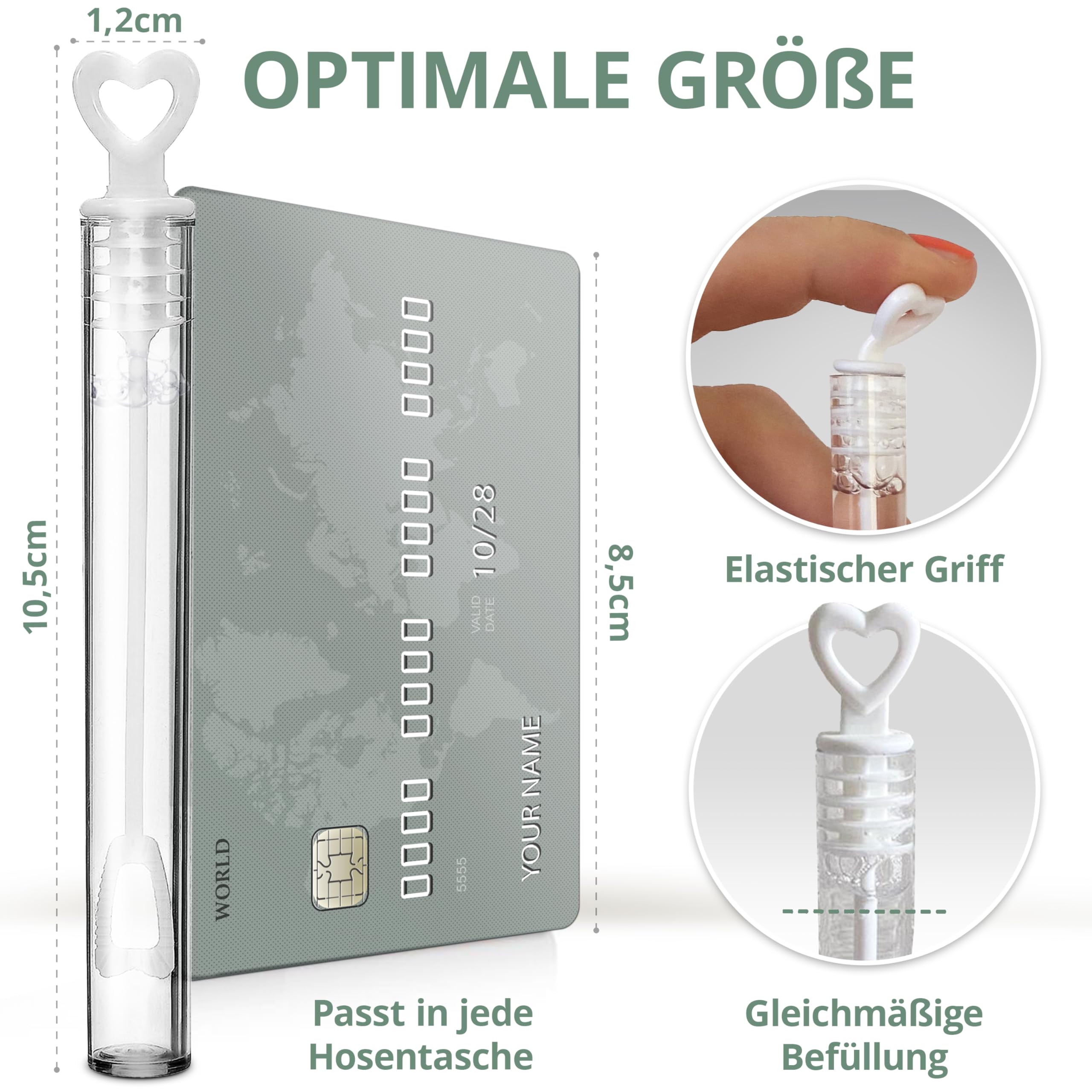 HOCHZEITSHELD Bolle di sapone per matrimonio, 75 pezzi, con manico a forma di cuore bianco, ideale come decorazione per ufficio di registro o sorpresa, perfetto come decorazione per matrimoni o con