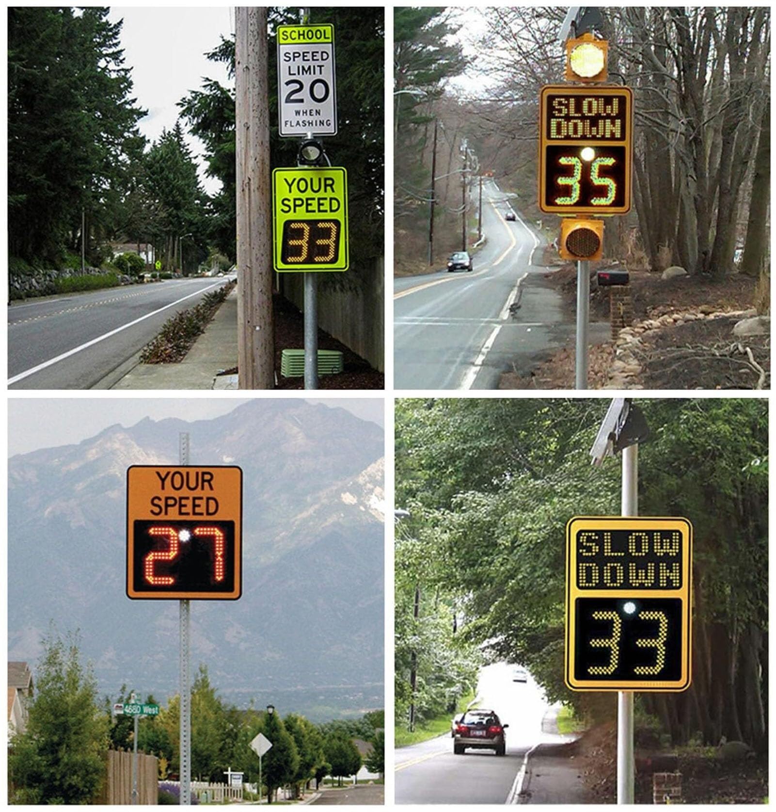 Detector de Velocidad por Radar, Advertencia de Seguridad Vial, Tablero de límite de Velocidad, señal de Velocidad de Radar Solar Digital LED