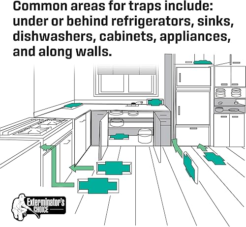 Miniatura 5 de Exterminators Choice - Trampas adhesivas grandes de pegamento blanco - Tablero de pegamento de calidad profesional - Fácil control de plagas para