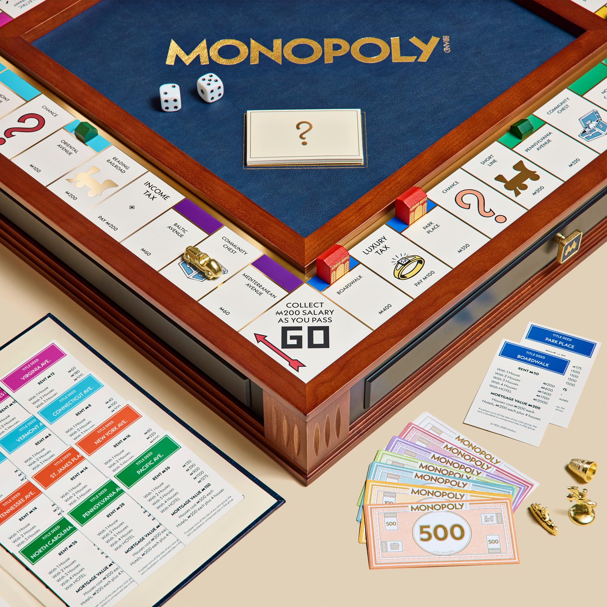 Amazon.com: WS Game Company Monopoly Legacy Edition Deluxe Cherry