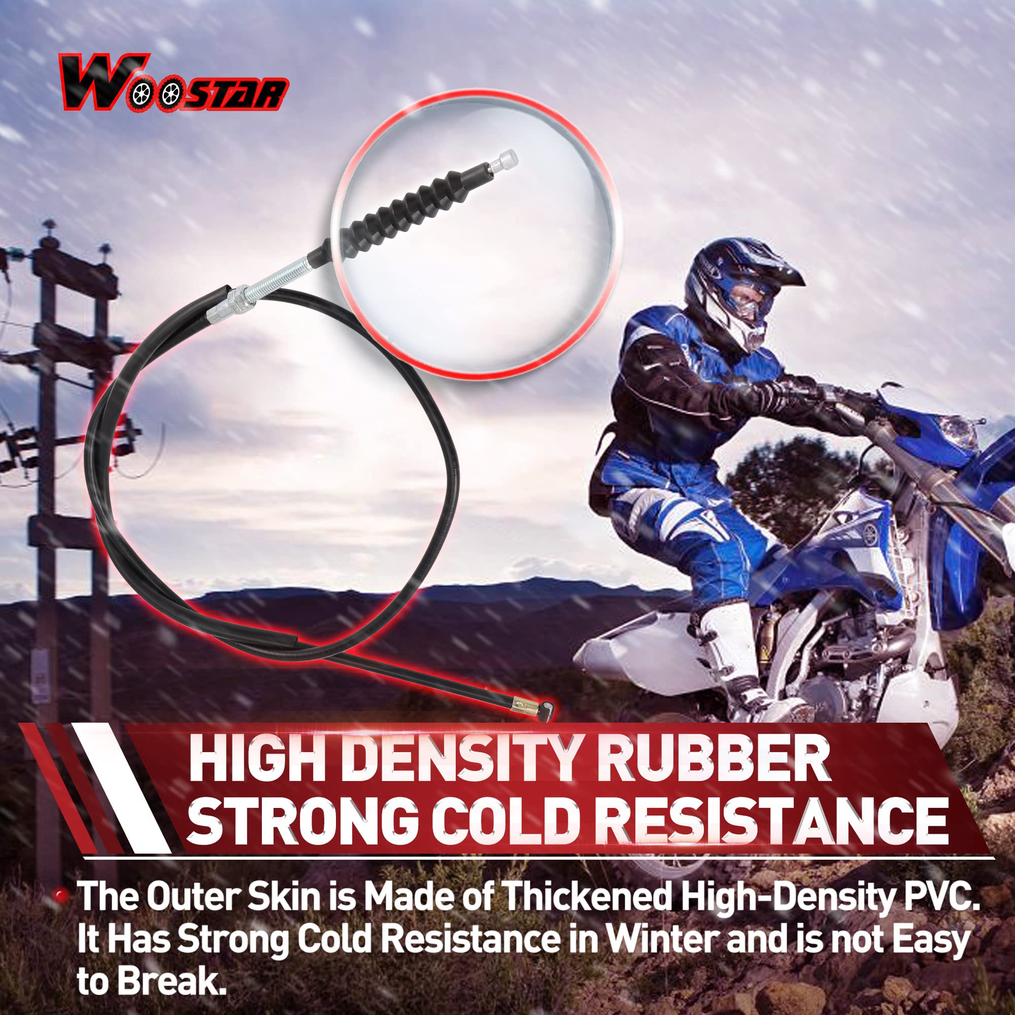 WOOSTAR 1220mm Cavo Frizione Sostituzione per 150cc 200cc Aria Raffreddamento ATV Quad