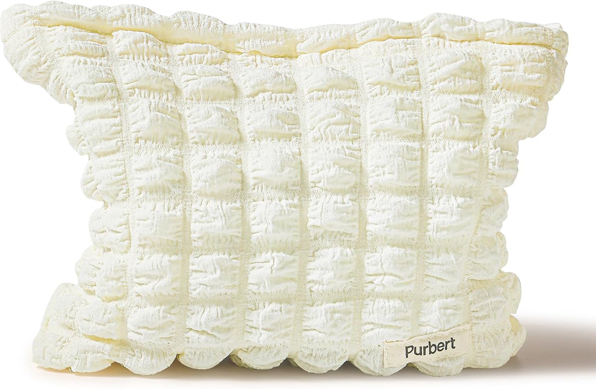 Bubble Cloud Makeup Bag - Large Capacity Travel Cosmetic Organizer | Puffy quilted design, smooth zipper, cute aesthetic makeup pouch, ideal for daily storage, travel, for women, girls