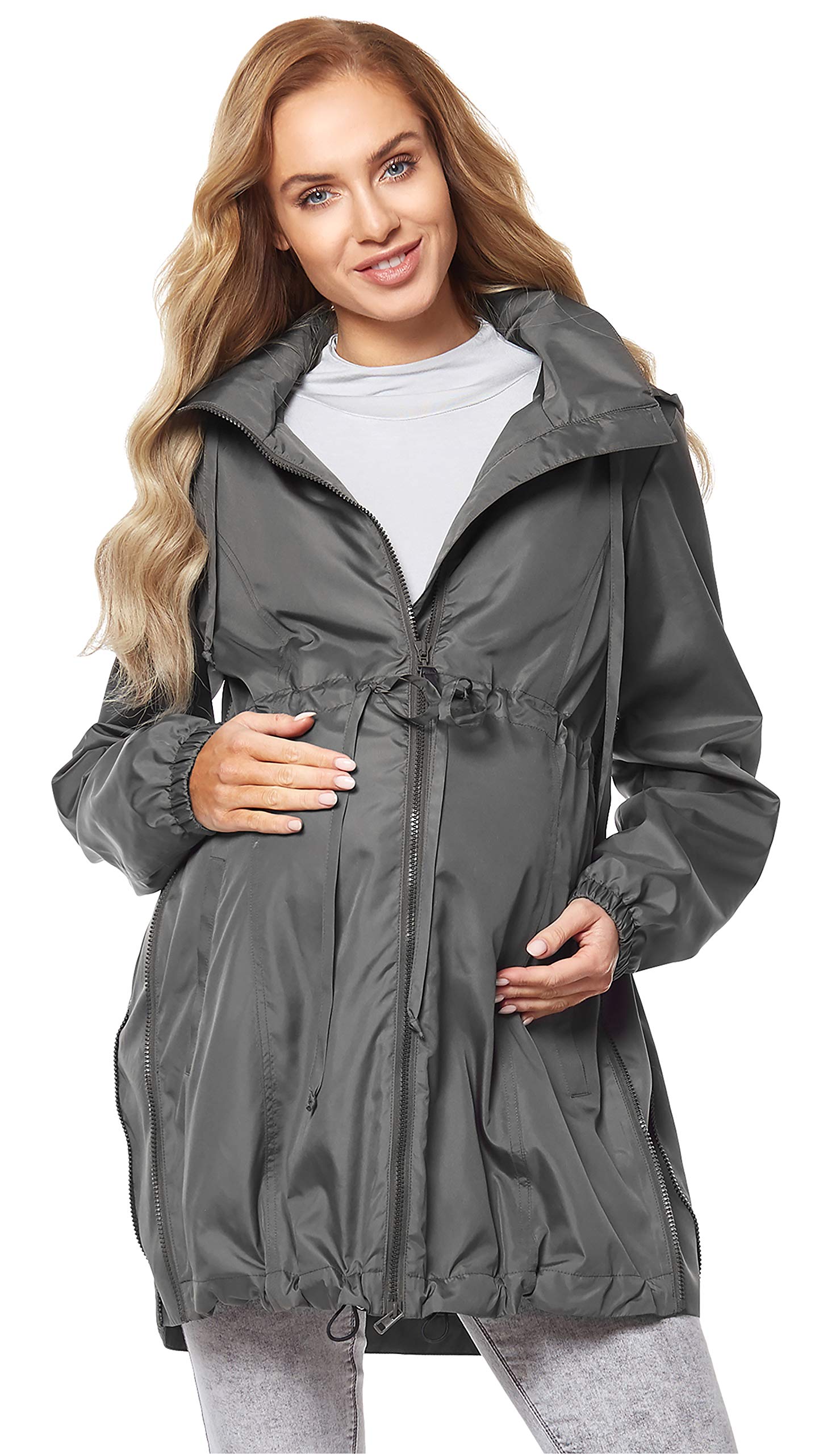 Be Mammy Manteau Veste à Capuche Grossesse Maternité BE20-213