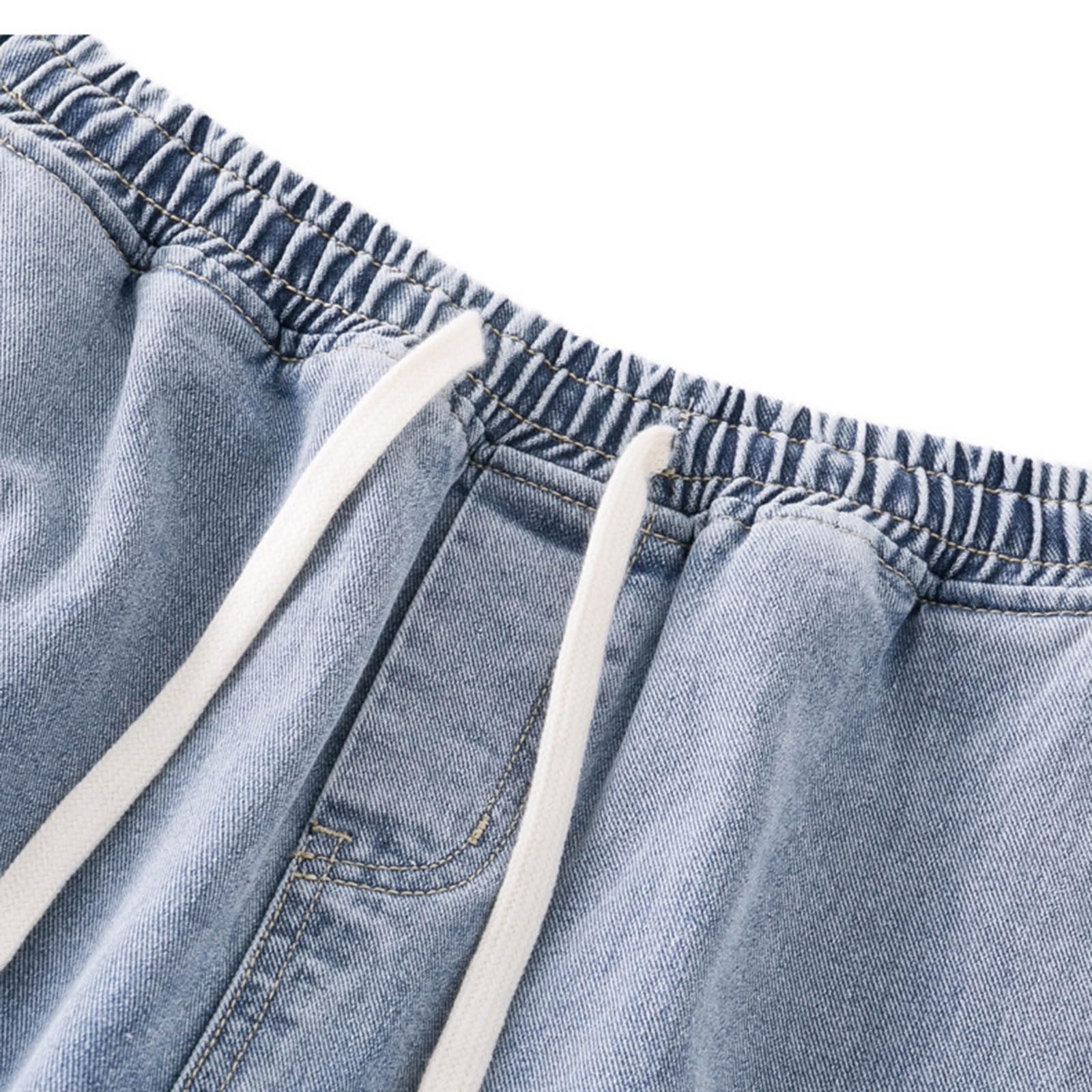 Generisch Pantaloni termici da uomo, pantaloni da neve, in pile Teddy, con calda imbottitura, gamba dritta, pile felpato, jeans termici