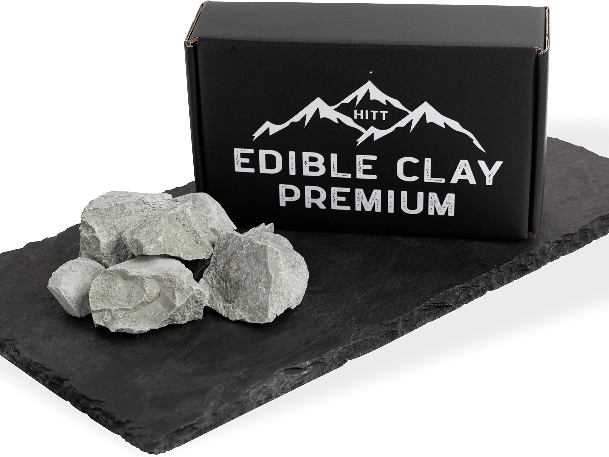 HITT Premium Uzbek Blue Edible Clay — Salty Crunchy Dirt Chunks for Eating, PICA Cravings and ASMR Food Content Creators — Handpicked, Organic, Ready to Eat PICA Alternative Snack — 7 oz / 200 g