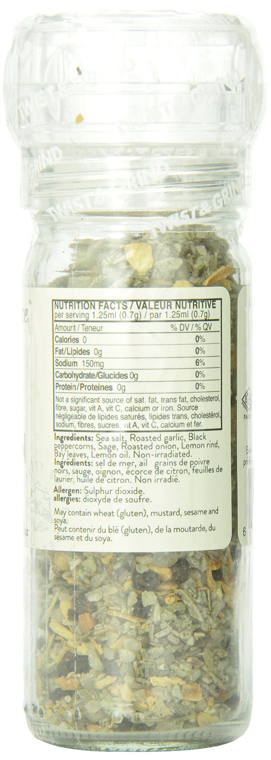 Cape Herb & Spice - Table Top Grinder - Chicken Seasoning, No MSG, no artificial flavouring, Non-GMO, Halal, Vegan, 61g