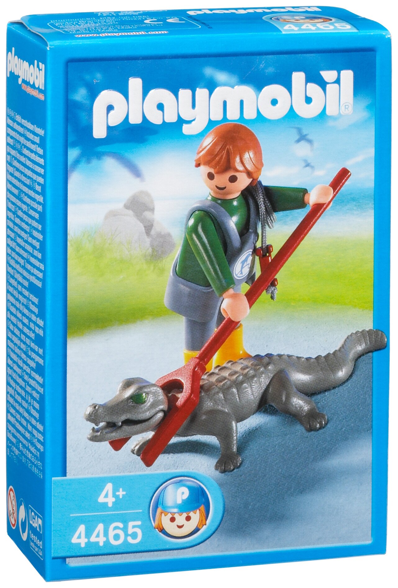 PLAYMOBIL® 4465 Animal Park Animal Groomer with Cayman, Green and Brown - Image 2