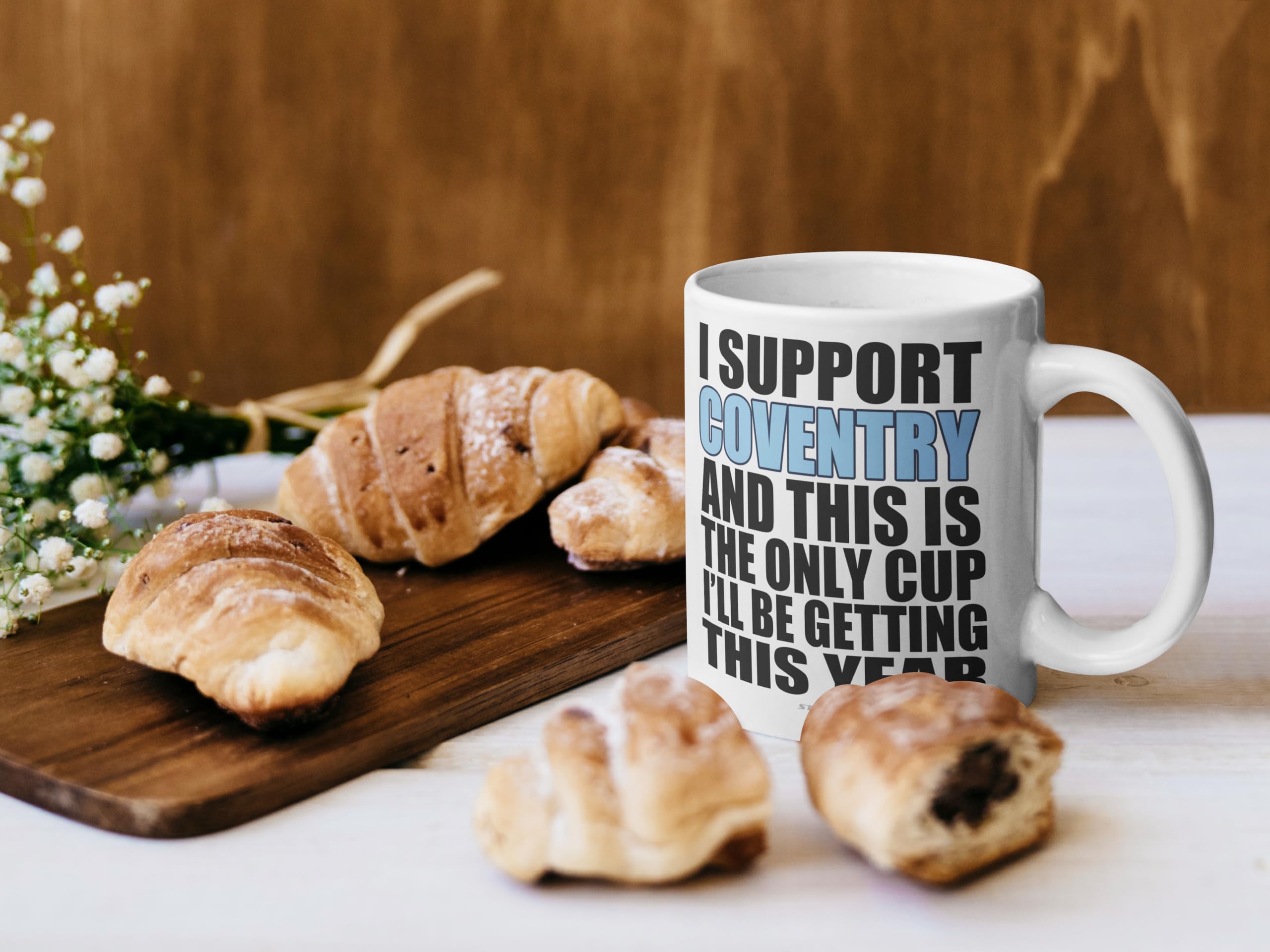 Tazza Regalo Fan Coventry City 'Biggest Fan' - Ceramica 325ml - Idea Compleanno