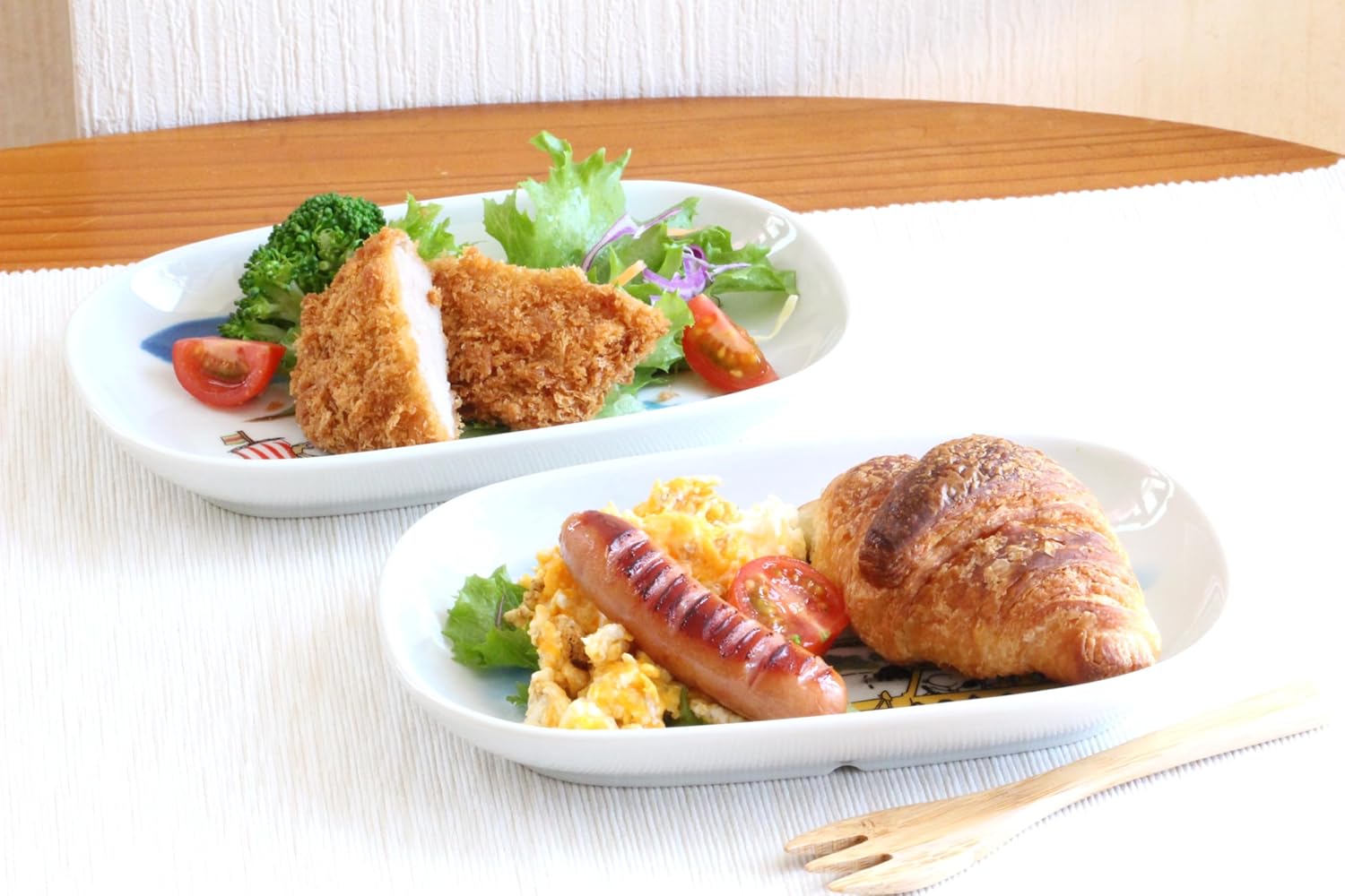 LA Swedish Snoopy Oval Plate, Set of 2