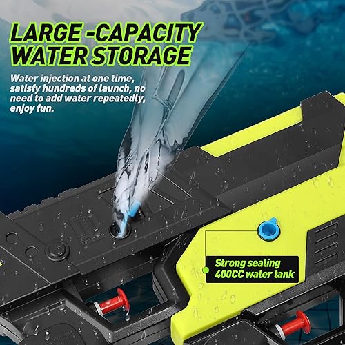 Miniatura 5 de Pistolas de agua manuales, pistolas de chorro 2 en 1, potentes juguetes de pistola de agua para niños a partir de 12 años, fiesta en la piscina,
