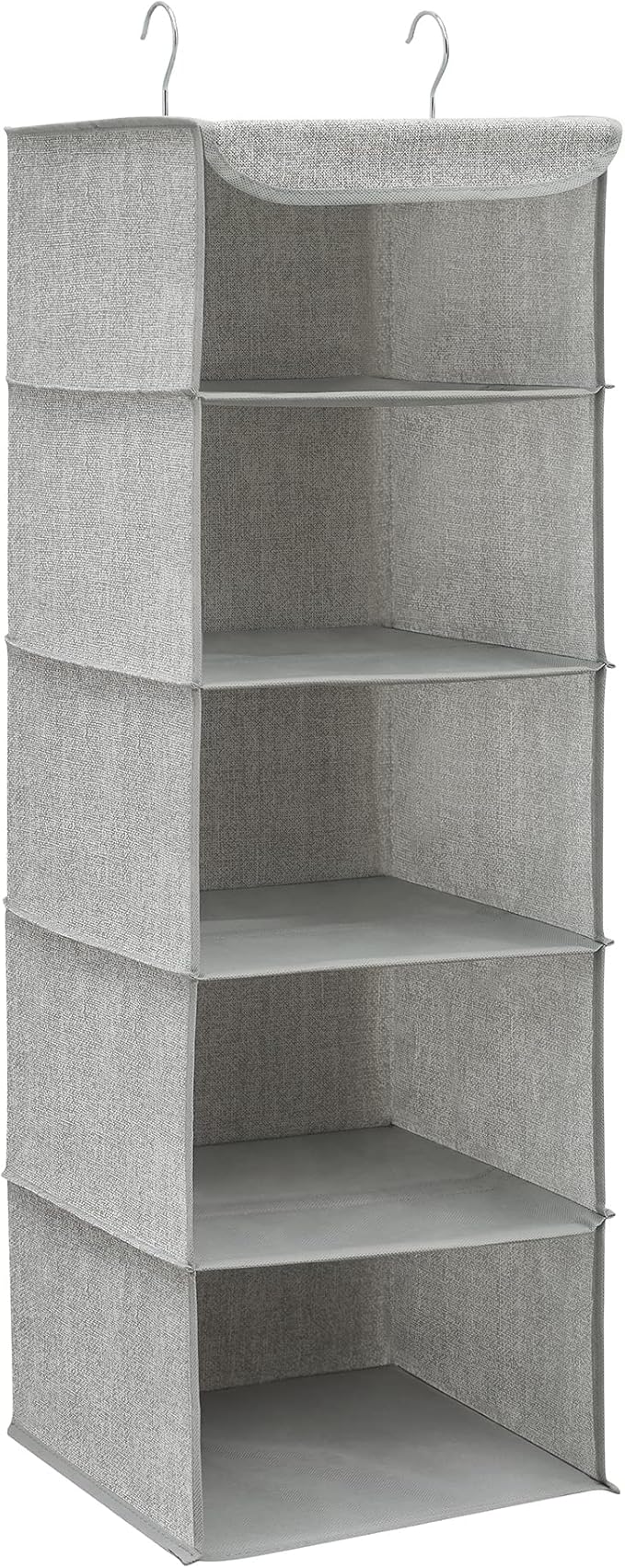 SONGMICS Hanging Wardrobe Storage Organiser, Hanging Storage Shelves