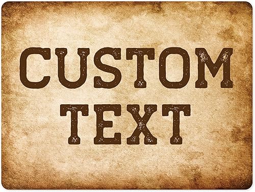 Miniatura 287 de Letrero Personalizado, Letrero de Calle Personalizado, 11 Colores de Fuente, 13 Estilos de Fuente, 4 Opciones de Agujeros, 22 Tamaños, 6x24 Madera